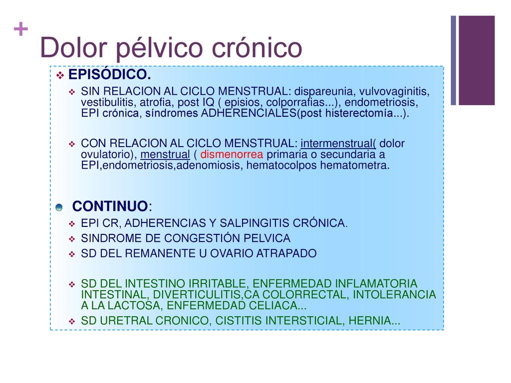 dolor pélvico intermenstrual dolor pélvico intermenstrual
